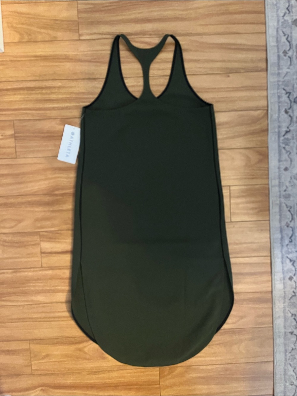 NWT Athleta Illuminate Dress Olive Green - Picture 6 of 6